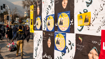 Iran election posters