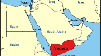 Israel Yemen map