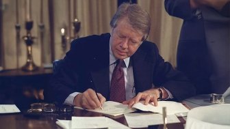 President Jimmy Carter Signing Refugee Bill