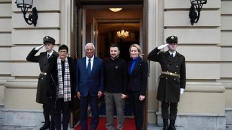 Volodymyr Zelensky and Antonio Costa in Kyiv.