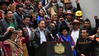 President Luis Arce of Bolivia after attempted coup