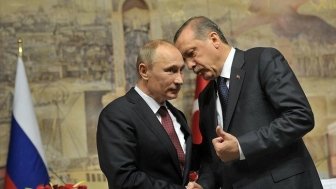 2012: Russian President Vladimir Putin with Turkish Prime Minister Recep Tayyip Erdoğan After news conference following a meeting of High-Level Russian-Turkish Cooperation Council, Istanbul, Turkey.