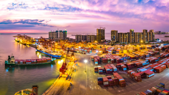 Port in Haikou, Hainan, China