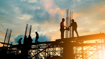 Silhouette of Building Construction