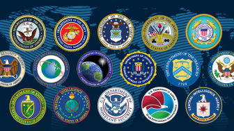 Emblems of U.S. intelligence agencies