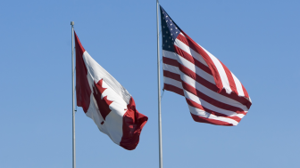 US and Canada Flags