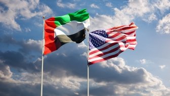 US UAE Flags