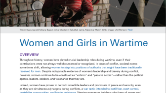 First page of Global Health and Gender Policy Brief