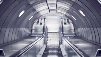 Picture of escalator