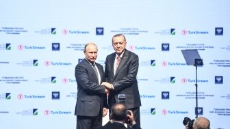 Russian President Vladimir Putin and President of Turkey Recep Tayyip Erdogan