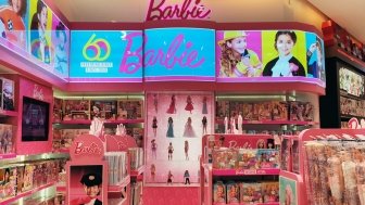 Barbie display at a store