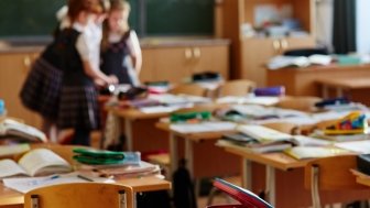 Students in a Russian classroom