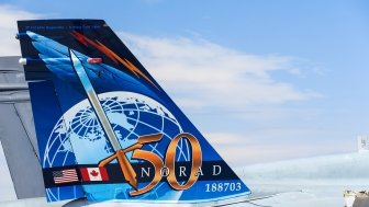 NORAD tail fin