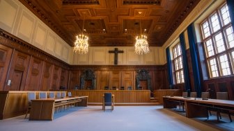 Nuremburg Courthouse interior