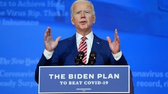 President-elect Joe Biden delivers remarks on COVID-19 at The Queen Theater in Wilmington on 11/09/2020