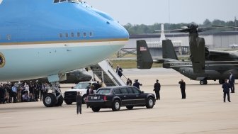 Air Force One on tarmac