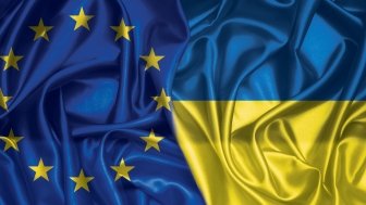 EU and Ukranian Flag