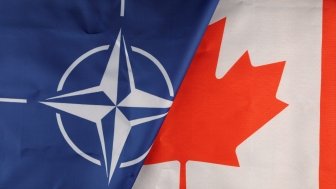 Canada and NATO Flags