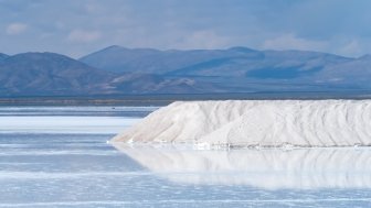 Salinas Grandes, a salt flat in Jujuy and Salta, Argentina. 