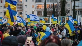 Rally in support of Ukraine in Tel Aviv