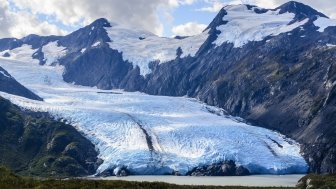 Portage Glacier, as seen from Portage Pass.