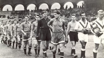 Soviet soccer team circa 1954