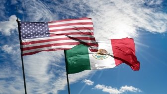 US Mexico Flags