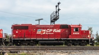 CPKC Rail Train in Canada