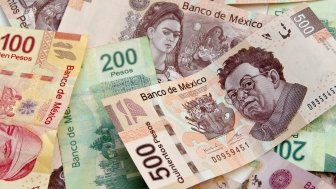 Mexican peso bank notes 