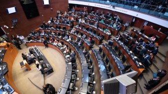 Mexico City, Mexico October 12 2024. Session of the Senate where, through a raffle, positions in the judiciary were randomly defined for popular election.