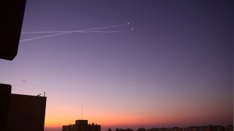 Iron Dome missile defense system shoots down rocket