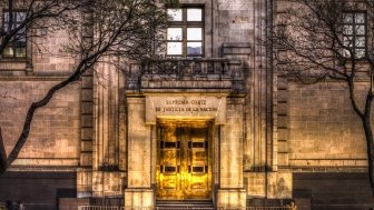 facade of Supreme Mexican court of justice