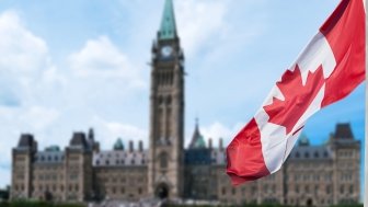 Canadian Parliament Flag