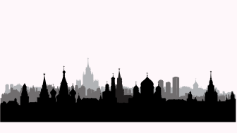 Silhouette of city skyline