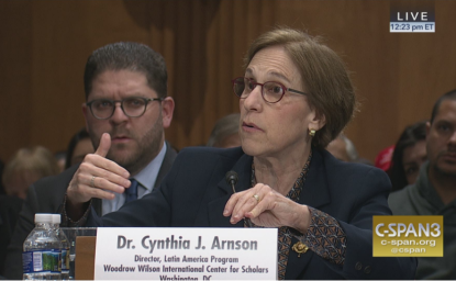 U.S.-Venezuela Relations and the Path to a Democratic Transition: Cynthia Arnson Testifies before Senate Foreign Relations Committee