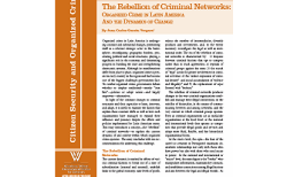 The Rebellion of Criminal Networks: Organized Crime in Latin America and the Dynamics of Change