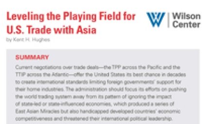 Leveling the Playing Field for U.S. Trade with Asia