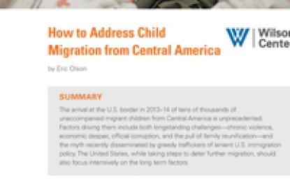 How to Address Child Migration from Central America