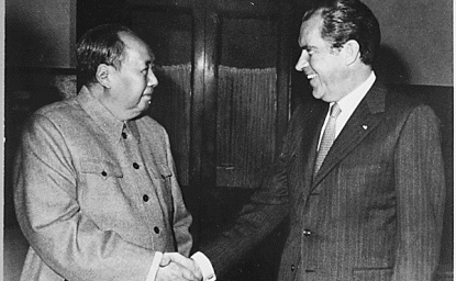 Nixon Shaking Hands with Mao Zedong, February 21, 1972