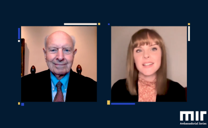 Thomas R. Pickering and interviewer Hanna Notte