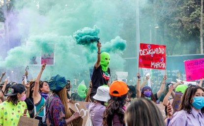 Feminicidio protesta mascara verde