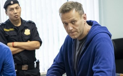 Navalny in Blue Sweatshirt