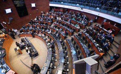 Mexico City, Mexico October 12 2024. Session of the Senate where, through a raffle, positions in the judiciary were randomly defined for popular election.