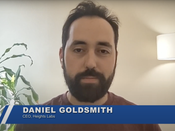 Daniel Goldsmith speaking during a Blockchain Explained episode 