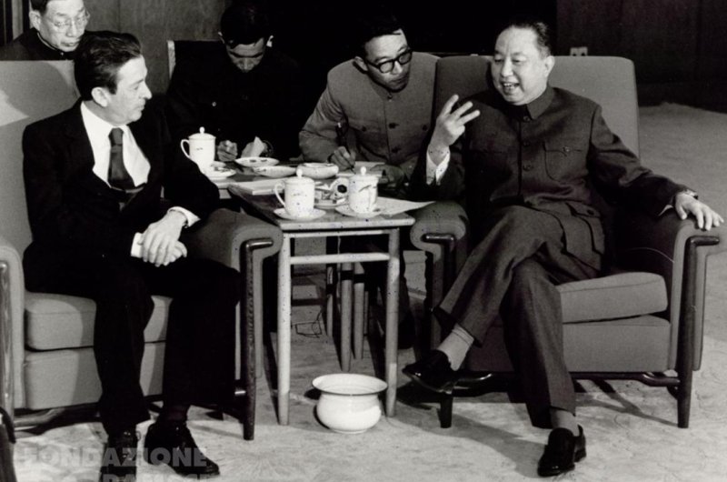 Enrico Berlinguer and Hua Guofeng meet in April 1980