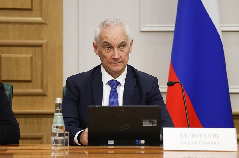 Andrey Belousov reviewing his candidacy on May 13, 2024.