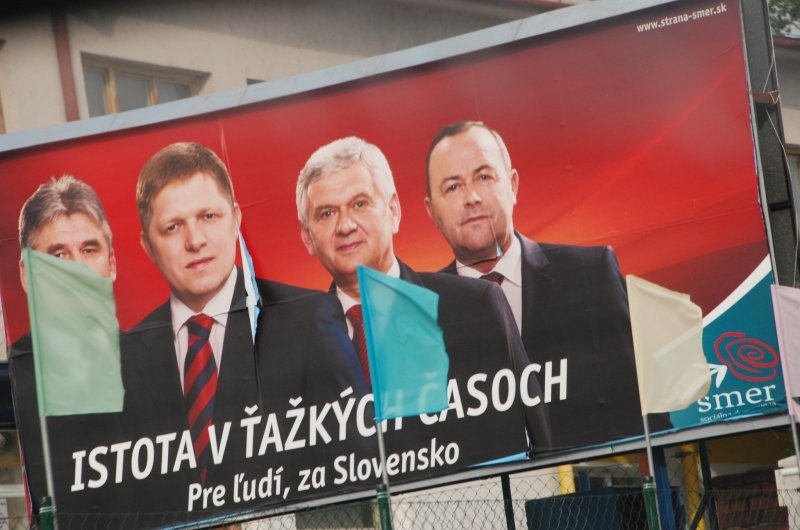 Election Poster, Smer Party in Slovakia 