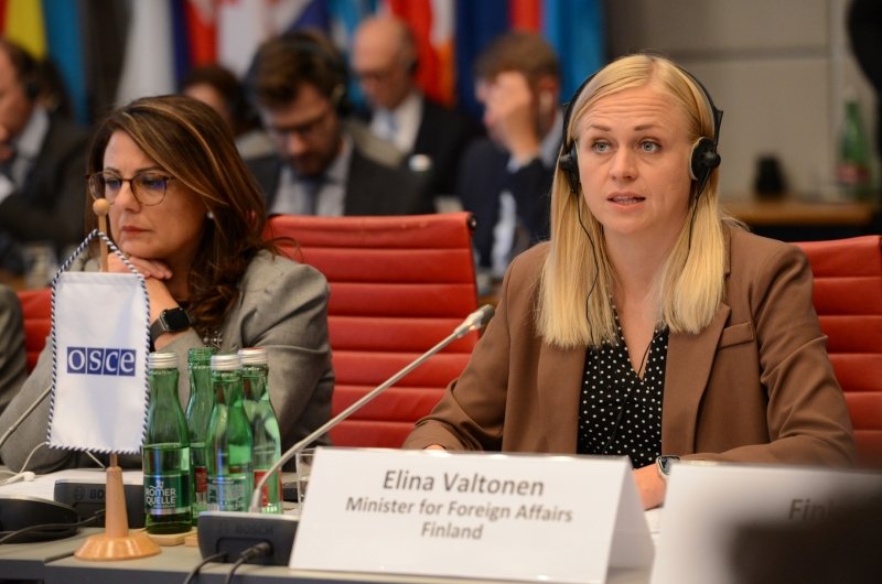 Finland’s Minister for Foreign Affairs Elina Valtonen outlining the country’s priorities as the incoming OSCE Chair-in-Office for 2025 to the Permanent Council, 19 September, 2024