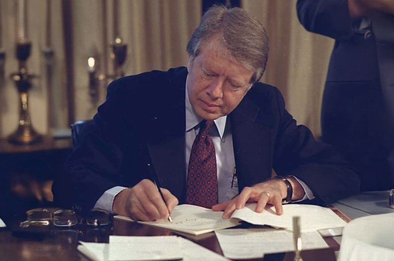 President Jimmy Carter Signing Refugee Bill