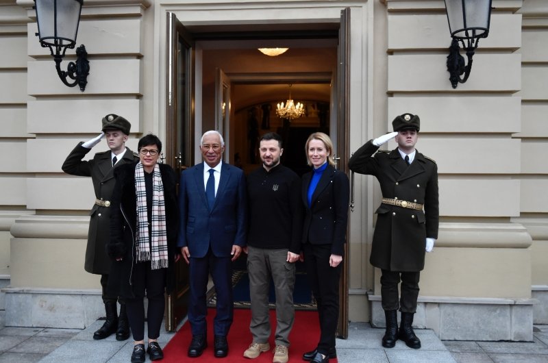 Volodymyr Zelensky and Antonio Costa in Kyiv.